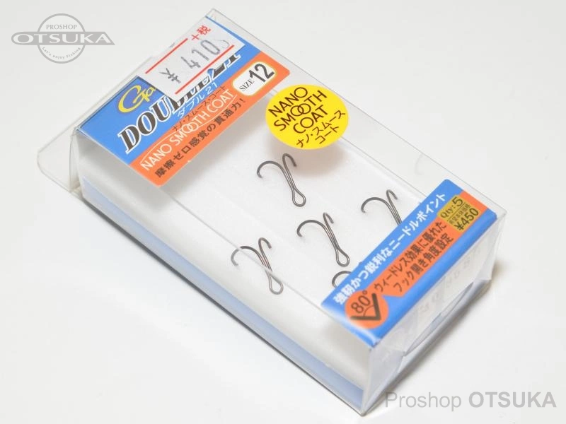 がまかつ ダブルフック ダブル21 #12 ナノスムースコート 