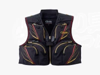 がまかつ ショートハーフメッシュベスト - GM-2328 #ブラック Lサイズ