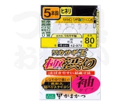 がまかつ ワカサギ王仕掛 極渋り - 42-970 全長80cm 袖0.5号 ハリス0.15号 幹0.2号