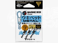 がまかつ 海上釣堀 マリンボックス - ウキペットメタルスリム  S 適合ライン～6号 シモリ玉不要