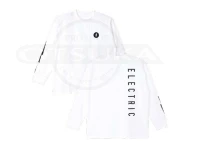 エレクトリック ロングスリーブTシャツ - バーチカルロゴ ドライ L/S Tシャツ E25ST26 #ホワイト Lサイズ