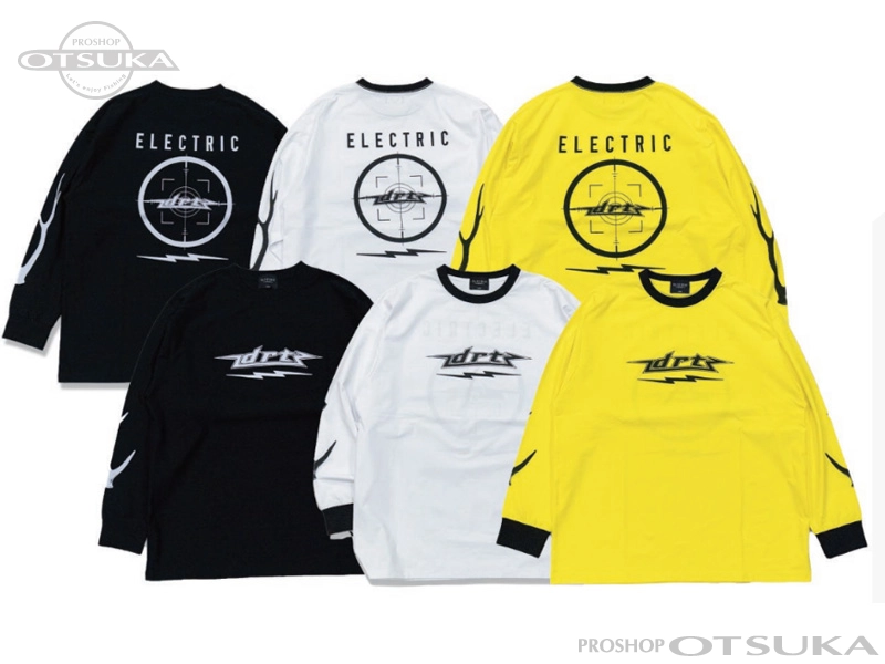 DRTディビジョンレーベルタックル ドライロングスリーブTシャツ トロフィショットドライロングスリーブTシャツ ** Lサイズ #イエロー