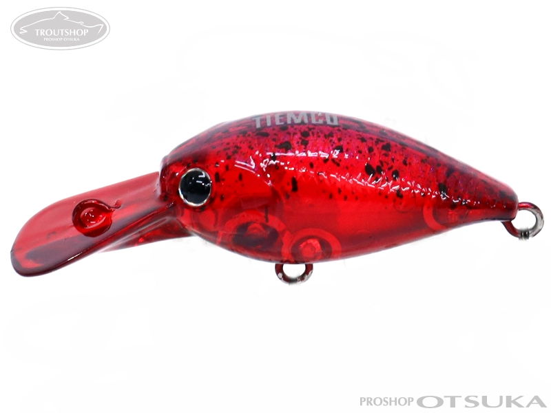 ラッキークラフト クラピー ディープクラピー 34mm 3.0g フローティング #004 クリアーレッドブルーパール