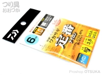 ダイワ 快適ワカサギ仕掛 - SS 定番ナイロン マルチ 枝0.2号 幹0.3号　6本針 狐タイプ1号 全長80cm ハリス3.5cm