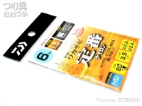 ダイワ 快適ワカサギ仕掛 - SS 定番ナイロン マルチ 枝0.2号 幹0.4号　6本針 狐タイプ1.5号 全長80cm ハリス3.5cm