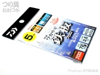 ダイワ 快適ワカサギ仕掛 - SS 鉄板フロロ キープ 枝0.175号 幹0.3号　5本針 袖タイプ0.5号 全長72cm ハリス3.5cm