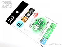 ダイワ 快適ワカサギ仕掛 - SS 速攻ショート マルチ 枝0.175号 幹0.3号　6本針 ナイロン 狐1.0号 全79cm ハリス2cm