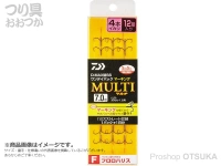 ダイワ D-MAX鮎針SS プロパック マーキング フロロ - マルチ  7.0号 ハリス1.2号 4本錨