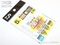 ダイワ 快適ワカサギ仕掛 - KK 速攻赤留 マルチ 5本針 全長74cm 狐1.0号 枝:0.175号 幹:0.3号