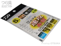 ダイワ 快適ワカサギ仕掛 - KK 速攻赤留 マルチ 5本針 全長74cm 狐1.5号 枝:0.3号 幹:0.4号