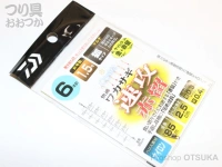 ダイワ 快適ワカサギ仕掛 - KK 速攻赤留 マルチ 6本針 全長85cm 狐1.5号 枝:0.3号 幹:0.4号