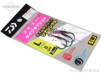 ダイワ 紅牙タイジギアシスト - リアシングル #ケイムラグリーン サイズL 0cm