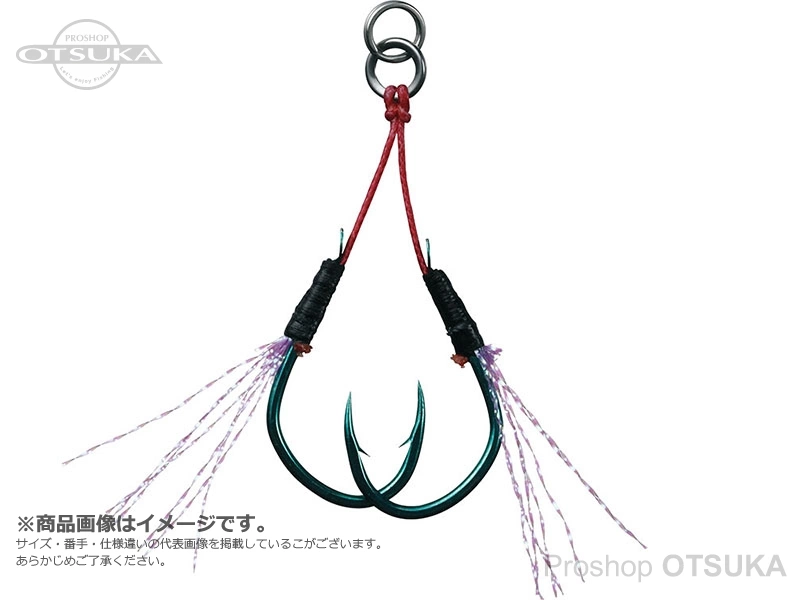 ダイワ 紅牙タイジギアシスト フロントダブル サイズM 1.5cm #ケイムラグリーン