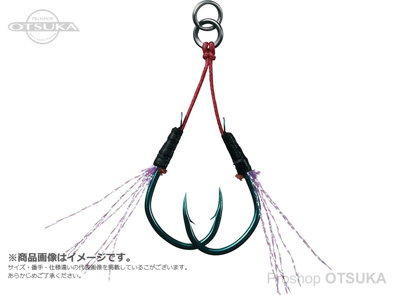 ダイワ 紅牙タイジギアシスト フロントダブル サイズL 1.5cm #ケイムラグリーン