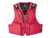 ダイワ フィッシングショートベスト - DV-3023 #レッド 2XLサイズ