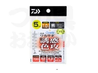 ダイワ クリスティア ワカサギ仕掛 - 誘惑渋攻桃蛍留 マルチ 枝0.15号 幹0.2号　6本針 狐タイプ0.5号 全長95cm ハリス4.7cm
