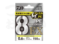 ダイワ UVF PEデュラセンサーX8+Si3 - 150m # ライムグリーンマーキング 0.4号(3.9kg)