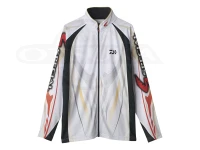 ダイワ スペシャル ロングスリーブフルジップシャツ - DE-7225 #ホワイト 3XLサイズ