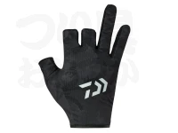 ダイワ 吸水速乾グローブ 3本カット - DG-6425 #ブラックカモ Mサイズ