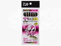 ダイワ 職人堤防サビキ - ソフトアミエビ5本 #ピンク 小アジ4号 ハリス0.8号 幹糸1.5号 全長1.32m