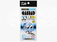 ダイワ 職人堤防サビキ - ソフトアミエビ5本 #ホワイト 小アジ5号 ハリス1号 幹糸2号 全長1.32m