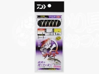 ダイワ 職人堤防サビキ - サバ皮5本 #ケイムラ/朱留 小アジ6号 ハリス1号 幹糸2号 全長1.32m