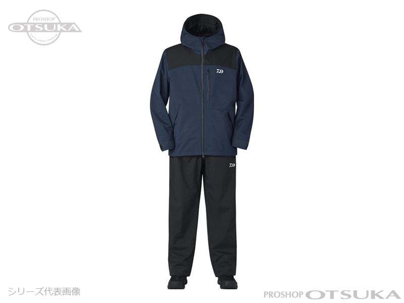 Daiwa DR-3823 レインウェア Lサイズ ネイビー ダイワ》DR−3823