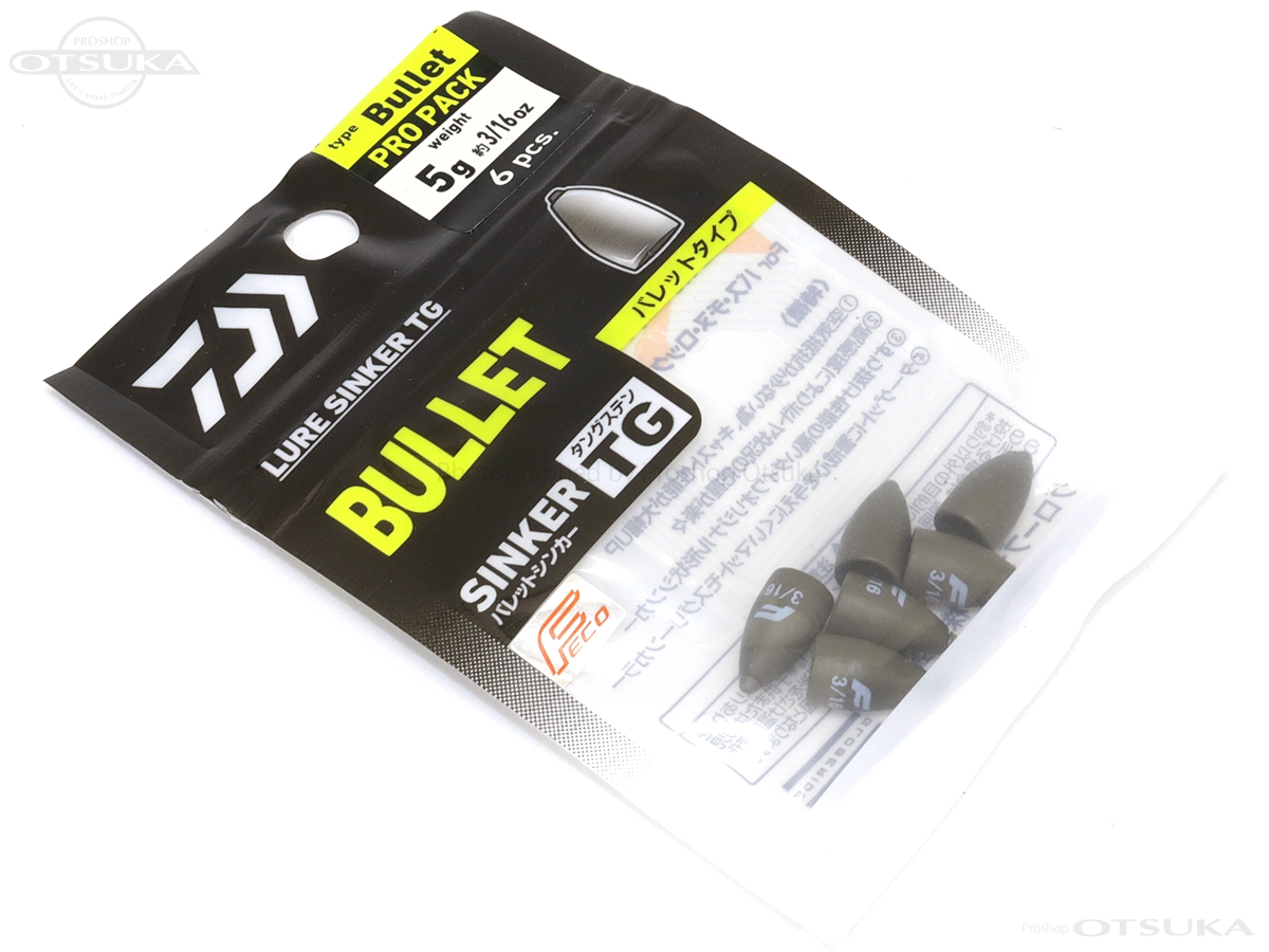 ダイワ ルアーシンカーTG バレットプロ 5g 約3/16oz  