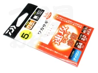 ダイワ クリスティア ワカサギ仕掛 - 速攻ショート 赤留 枝0.15号 幹0.3号　5本針 ナイロン 狐タイプ0.5号 全長64cm ハリス2.0cm