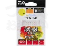 ダイワ クリスティア ワカサギ仕掛 - MD50SタイプF 枝0.175号 幹0.2号　6本針 フロロ 狐タイプ1.0号 全長86cm ハリス3.9cm