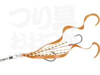 ダイワ 紅牙替え針SSエビラバ - 替え針SSエビラバ ツインカーリー #オレンジ 遊動テンヤ用 ネクタイタイプ