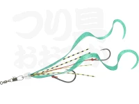 ダイワ 紅牙替え針SSエビラバ - 替え針SSエビラバ ツインカーリー #グリーン 遊動テンヤ用 ネクタイタイプ