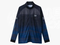 ダイワ ロングスリーブ ドライシャツ フルジップ - DE-7326 #ブルー Lサイズ