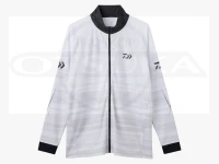 ダイワ ロングスリーブ ドライシャツ フルジップ - DE-7326 #ホワイト 2XLサイズ