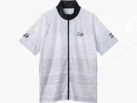 ダイワ ハーフスリーブ ドライシャツ フルジップ - DE-7426 #ホワイト XLサイズ