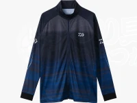ダイワ ロングスリーブ ドライシャツ フルジップ - DE-7326 #ブルー XLサイズ