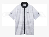 ダイワ ハーフスリーブ ドライシャツ フルジップ - DE-7426 #ホワイト Mサイズ