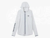 ダイワ アイスドライ フーディーラッシュガードフルジップ - DE-6125 #ホワイト XLサイズ