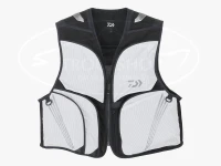 ダイワ クールショートベスト - DV-2126 #ライトグレー Lサイズ