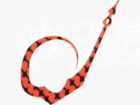 Daiwa Red Tooth Silicone Neck Tie Technically 0.5mm Size Orange Thickness 0.8mm