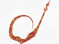 Daiwa Red Tooth Silicone Neck Tie Technically 0.5mm Size Gold Mesh Red Thickness 0.8mm