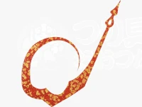 Daiwa Red Tooth Silicone Neck Tie Technically 0.5mm Size Gold Mesh Orange Thickness 1.0mm