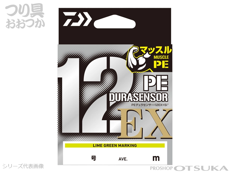 ダイワ 12EX+Si3 0.4号 4.2kg(9.3lb) # ライムグリーンマーキング