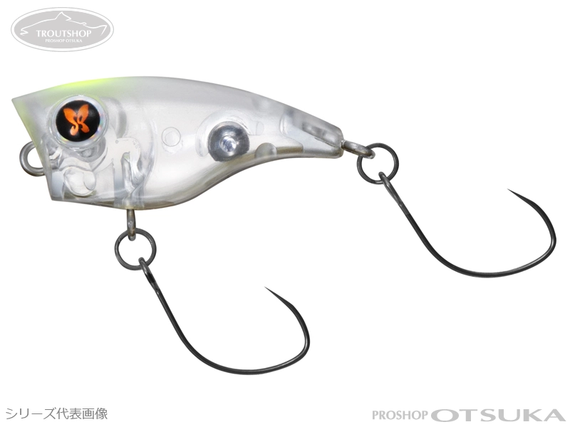 ダイワ プレッソ プレッソ ラトリンポッピンバグ 28mm 1.5g # クリアオリーブライン