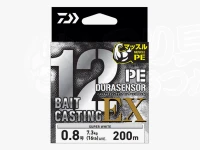 ダイワ PEデュラセンサー - ベイトキャスティングデュラセンサー×12EX+Si3 #スーパーホワイト 0.8号 7.3kg(16lb)
