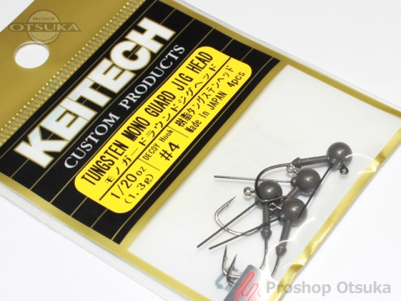 ケイテック ジグヘッド モノガードラウンドジグヘッド 1/20oz #4 -