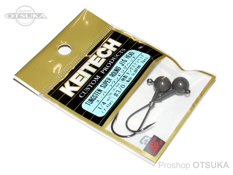 ケイテック ジグヘッド スーパーラウンドジグヘッド 1/4oz #3/0 -