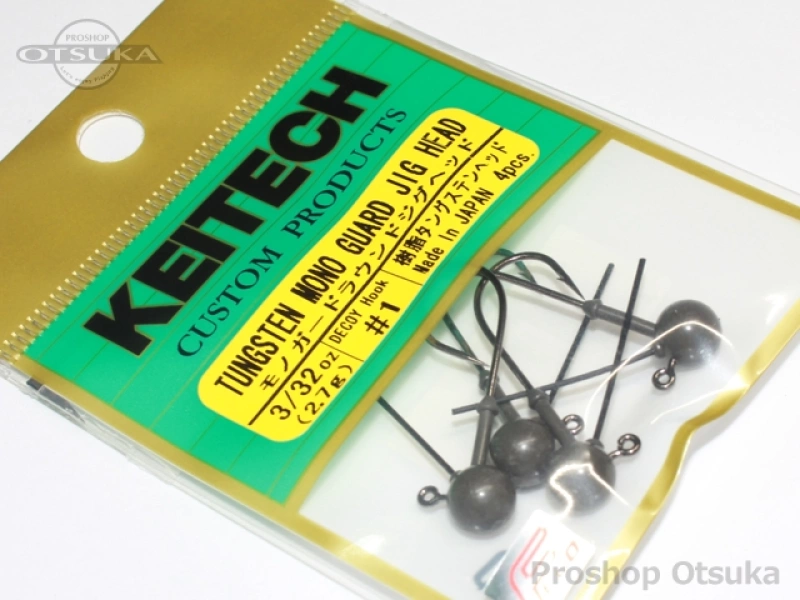 ケイテック ジグヘッド モノガードラウンドジグヘッド 3/32oz #1 