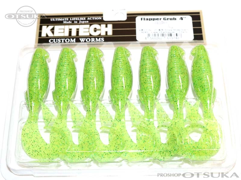 ケイテック フラッパーグラブ フラッパーグラブ4インチ 4インチ #424S ライムシャート