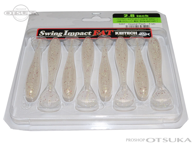 ケイテック スイングインパクト スイングインパクト ファット2.8インチ 2.8インチ #529T クリスタルシャッド